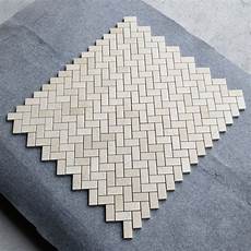 Marble Herringbone Backsplash