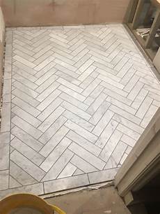 Marble Herringbone Tile